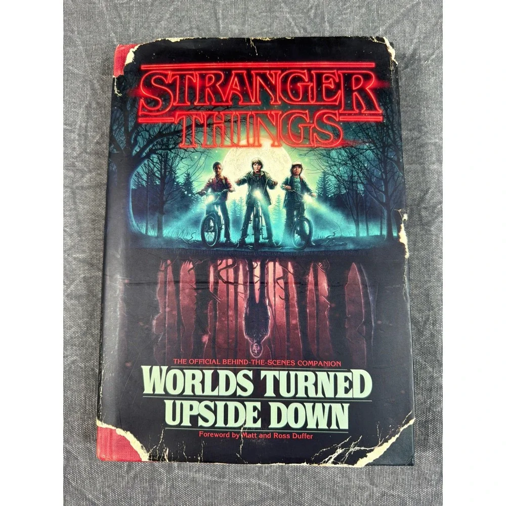 Stranger Things Del Rey Hardcover Worlds Turned Upside Down Black Red GOOD
